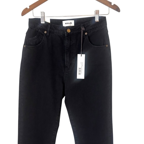 ROLLAS Original Straight Comfort Jet Black Jeans- Size 27 - Picture 4 of 11